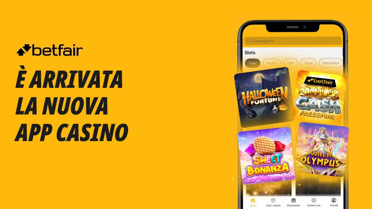 nuova app casino betfair